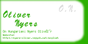 oliver nyers business card